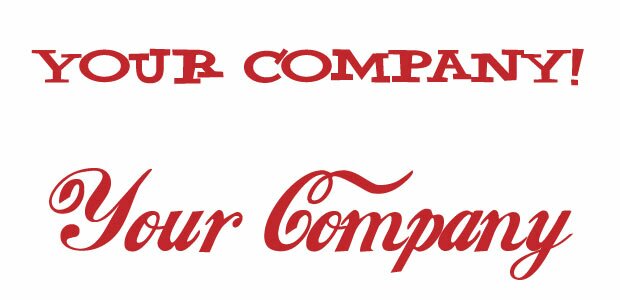 Designs based on the Yahoo and Coca Cola logos