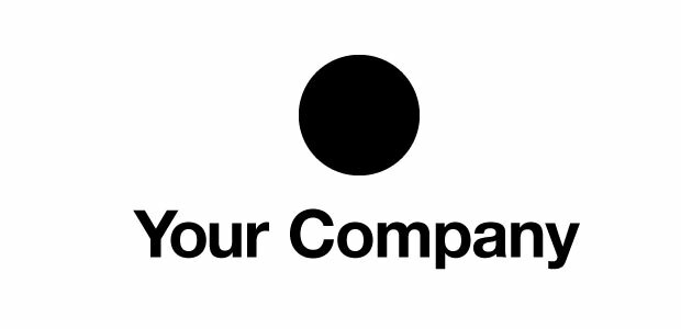 The same logo without effects in plain black and white