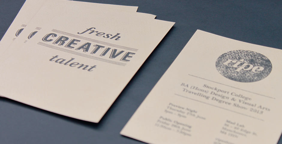 creative typography flyer example