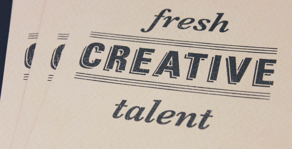 creative typography example
